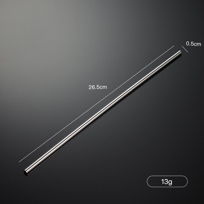 Customized 304 Stainless Steel Straw Multi-specification Titanium-plated Painting Color Box Cloth Bag Packaging Gift Tableware Set