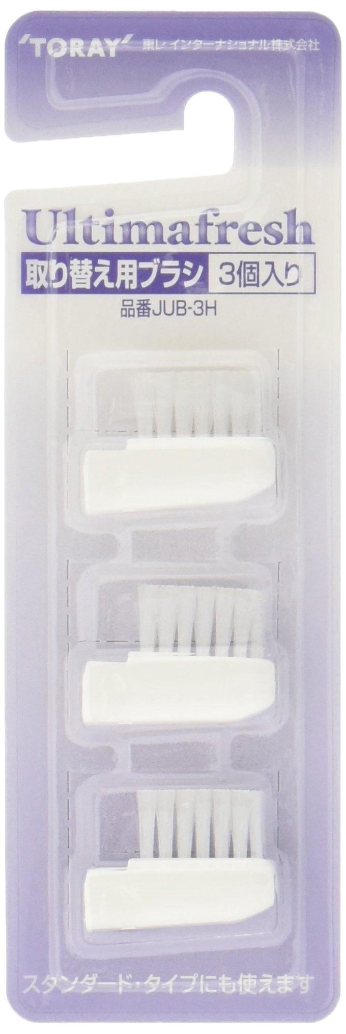 

Toray Electric Toothbrush Replacement Brush Set for Ultima Standard and Ultima Fresh, 3-Pack JUB-3H белый