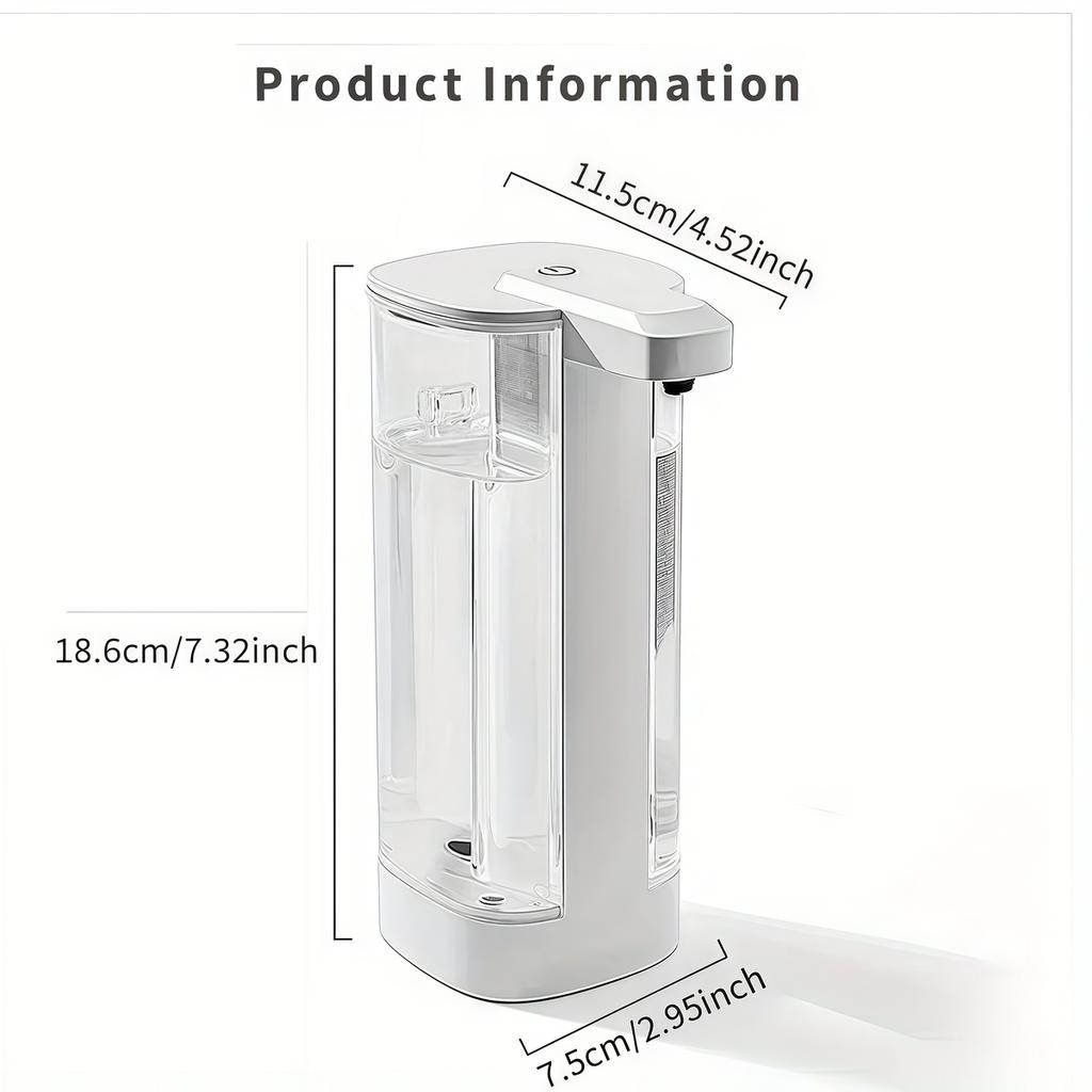 White intelligent Automatic Dishwashing Machine Sensor Intelligent Hand Washing Machine Kitchen Hand Sanitizer Soap Dispenser