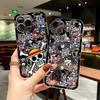 Japanese Anime L-Luffys LOGO Case For iPhone 16 15 14 13 12 11 Mini Pro Max X XR XSMax 7 8 Plus SE20 Ones Pieces Clear Cover