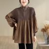Long Sleeve Oversized Vintage Casual Loose Tops Women Spring Autumn T-shirt