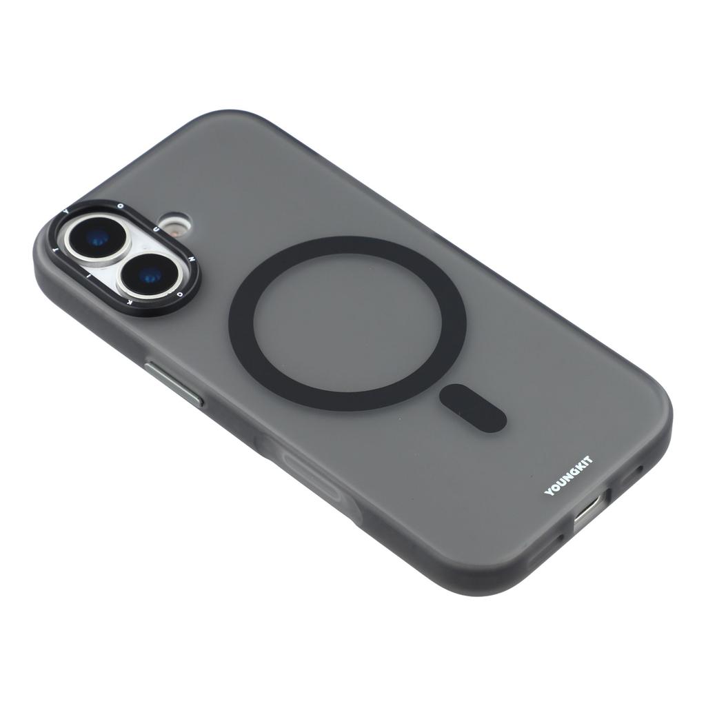 YOUNGKIT For iPhone 17 Matte Case Compatible with MagSafe PET TPU Phone Cover