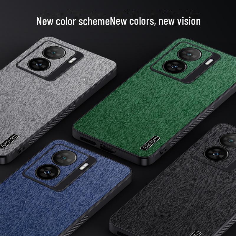 Coque de téléphone créative à motif d'écorce pour IQOO Z7X/Z6 - Coque de personnalité pour hommes et femmes.