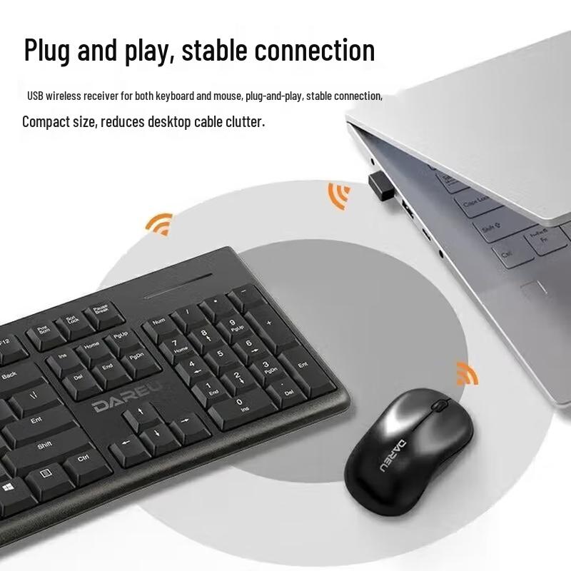 Dareu LK186T Wireless Keyboard Mouse Set