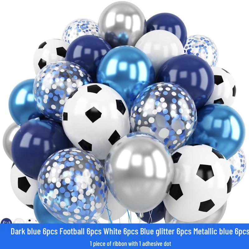 30 buc. Baloane pentru Petrecere Fotbalistică cu Tematică Cupa Mondială - Perfecte pentru Zile de Naștere și Sărbători
