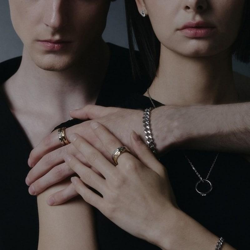 Aphrose Sea Otter Face Pendant Chain Bracelet (Silver)