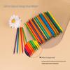 100-Piece Double-Ended Orange Wood Sticks: Nail Art Tools for Cuticle Pushing and Dotting, 11.4cm, Colored.