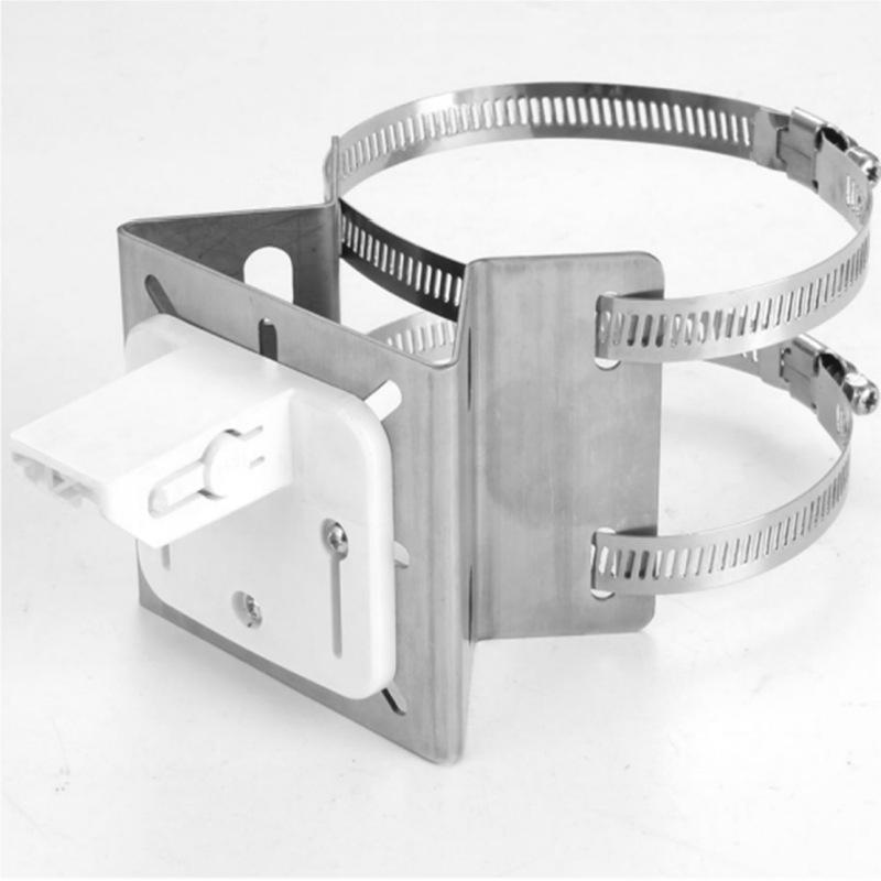 Stainless Steel Camera Mount with Vertical/Horizontal Pole Clamp and Adjustable Arm