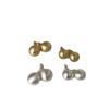 Nische Design Sinn Gebürsteter Metallkugel Ohrstecker Damen Persönlichkeit Schlichtes Temperament Elegant Mode Vielseitige Ohrringe Ohrringe
