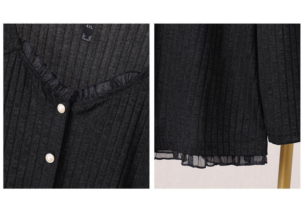 Women's Plus Size Knitted Cardigan - Spring/Autumn Fashion, Loose & Slimming 