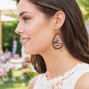 1 Pair Hollow Drop Earrings for Women, Fourth of July Independence Day Earrings, American Flag Stars Stripes Design Hook Earrings