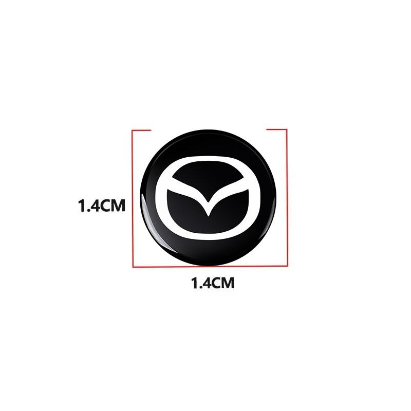 Car Remote Key Sticker Aluminum Emblem Decoration Decal for Mazda Axela CX5 CX6 CX-4 Mazda 6 Ms M3 M5 M6 MX3 GH GG CX-7 MX5 RX8