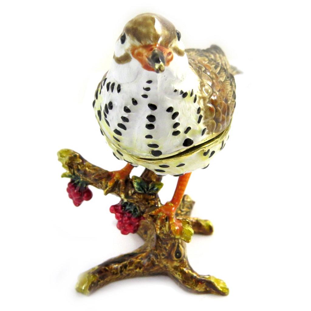 Les Trésors De Lily [M3113] - Brown 'Thrush' Jewelry Box