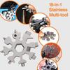 18-in-1 Snowflake Multi Tool Outdoor Camping Travel Camping Adventure Daily Survival Tools Stainless Screwsdriver Bottle Opene