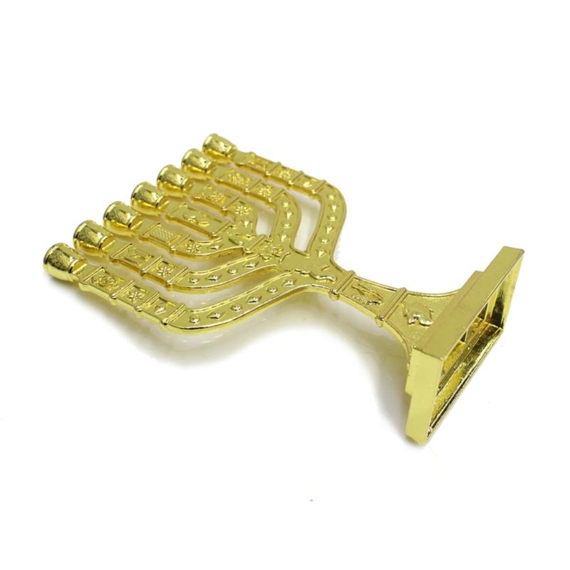 7 Branch Menorah Candle Holder Jerusalem Temple Holy Grail Menorah Hanukkah Candle Stand Jewish Holiday Party Decoration