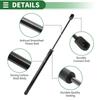 Motoforti Universal Lift Support Strut Gas Spring 18"/450mm 89Ib/400N/40kg Carbon Steel Black (1 Set)