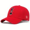 Baseball Stitching Stitched Embroidered Alphabet K Poker Neutral Gender Women  Men For Caps Spring And Autumn Outdoor Adjustable Casual Hats