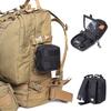 Small Tactical Pouch Micro Utility Molle Pouch Removable Clear Id Pocket Mini Knife Compass Flashlight Card Storage Bag Belt