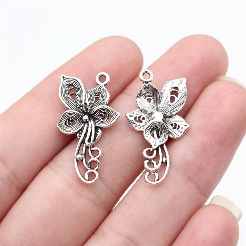 Charms Small Flower Pendants Wedding Jewelry Findings QC116