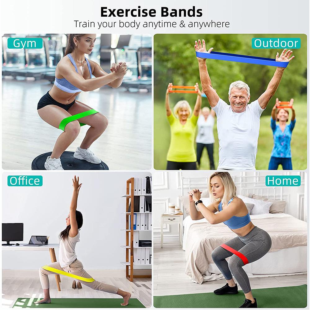 Elastic Bands for Fitness Resistance Bands Exercise Gym Strength Training Fitness Gum Pilates Athletic Crossfit Workout Equipm Practical Use