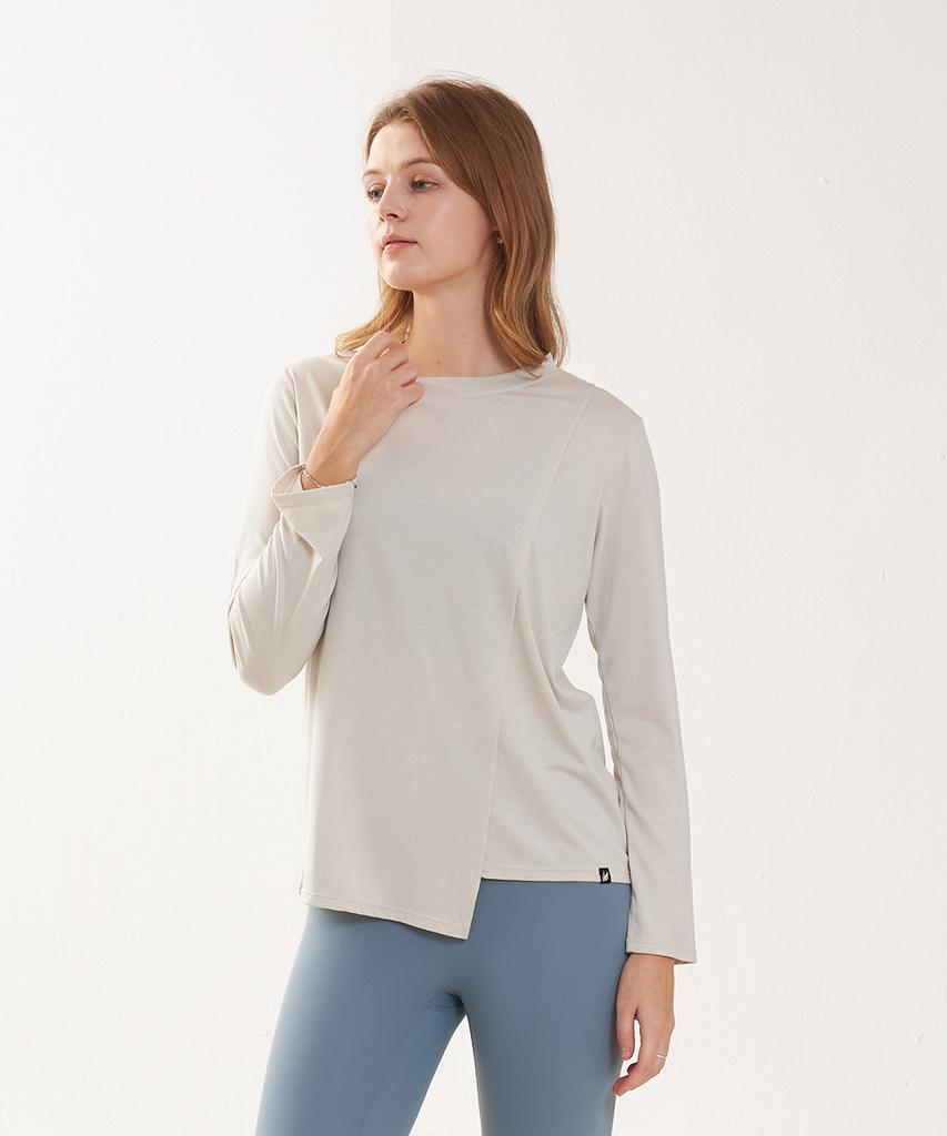 Cl Coco Clwt8098 Asymmetrical Long Sleeve T-Shirt