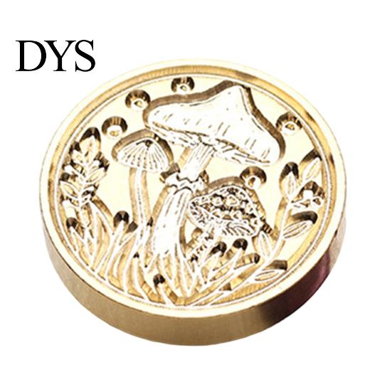 Miniature Seal Stamp Head Lily Floral Brass Wax Head, Cute Plant Themed Engraved Botanical Sealing for Journal Card Gift Wrapping Wedding Invitation