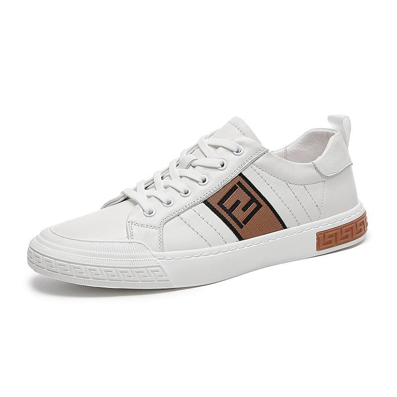 

Little white shoes spring new trendy brand business fashion versatile breathable black low-top casual fashion board shoes sports shoes men 44 белый