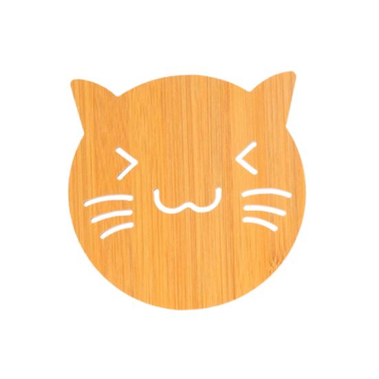 

2 шт., набор деревянных подставок с героями мультфильмов, набор нескользящих изоляционных ковриков для стола, подставки для горячих подставок, инструмент, противоожоговая подушечка, износостойкий кухонный декор A