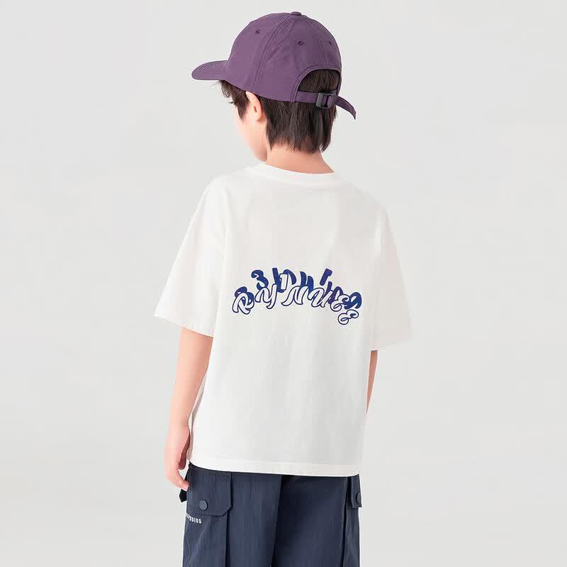 Boys  Breathable Cool Cotton Print T-Shirt 110