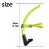 Adult Swimming Snorkel Tube, Snorkelling Training Front Breathing Tube Center Mount Silicone Mouthpiece Freestyle Breathing Tube