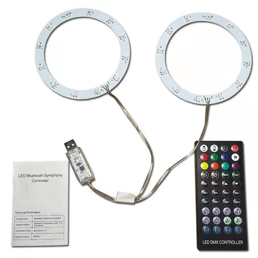 Multi-colors Luminated LED Kit RGB LightStrip For PS5 Console with IR Remote DIY