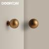 Dooroom Vintage Style Round Brass Handles High Quality Wardrobe Dressers Cabinets Cabinets Door Drawers Shoebox Handle