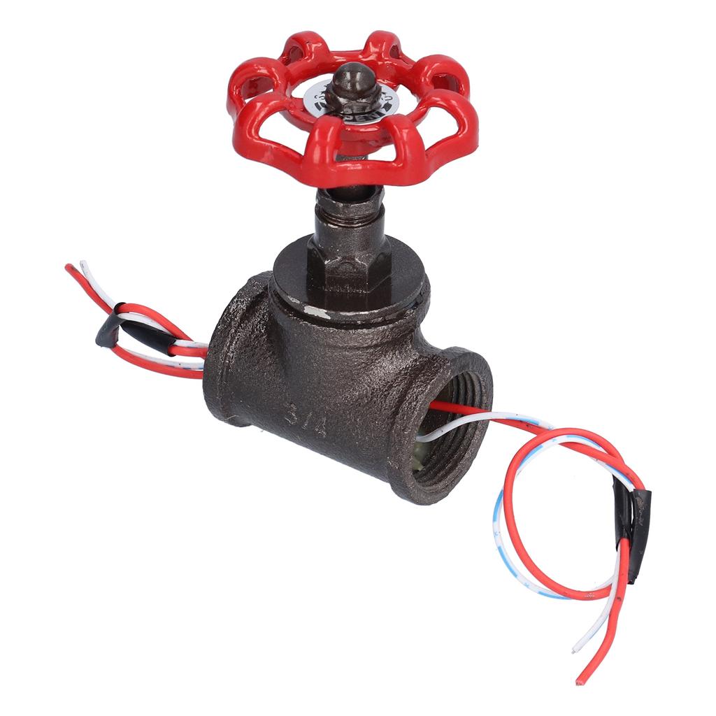 Vintage 3/4in Stop Valve Rotating Light Switch with Electric Wire for Steampunk Lamps Table Lamps