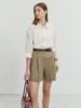 Deonseuteu Cotton-Linen Shorts Light Khaki_Udpa4B229K1