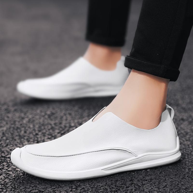 Leather 2026 Men's Formal Shoes Loafers Moccasins Breathable Slip On Lazy Driving Comfortable Soft for Men Plus Size Dress