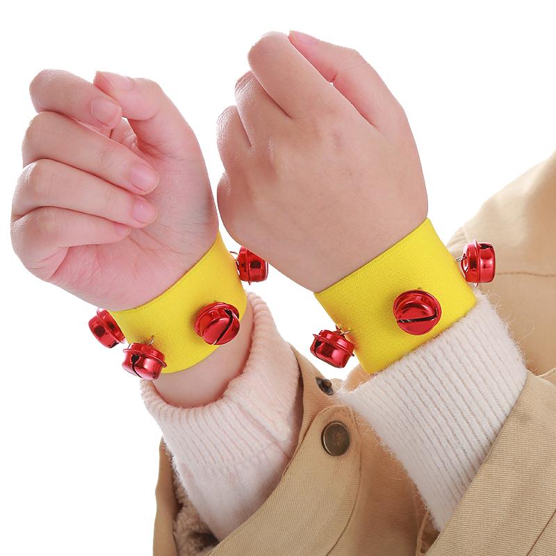 Children'S Wrist Elastic Ribbon Performance Rainbow Wrist Strap Stage Performance Wrist Bell