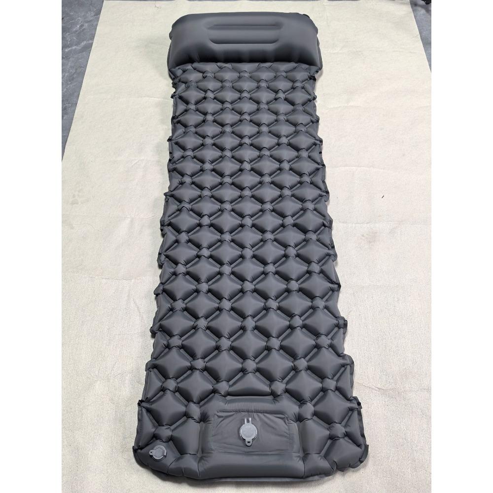 Outdoor Camping Sleeping Pad Folding Sleep Mat Beach Inflat Mattress with Pillows Ultralight Air Mat Travel Hiking New