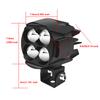 Motorcycle LED Fog Light Auxiliary Headlight Hi/Low Beam Moto Fog Driving Light Spotlight Work Lamp for Off Road Truck Car ATV