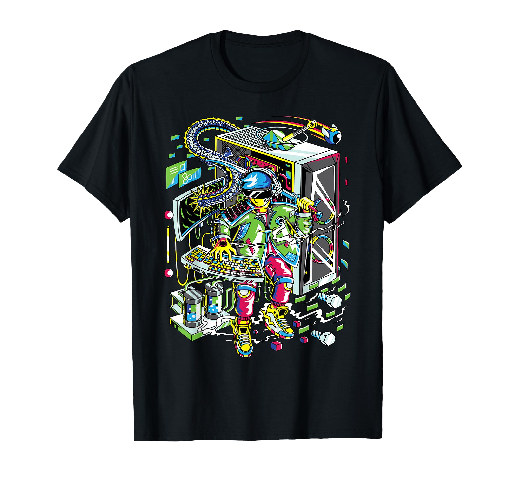 Computer Artist Retro 80s 90s Gamer Vaporwave Style T-Shirt
