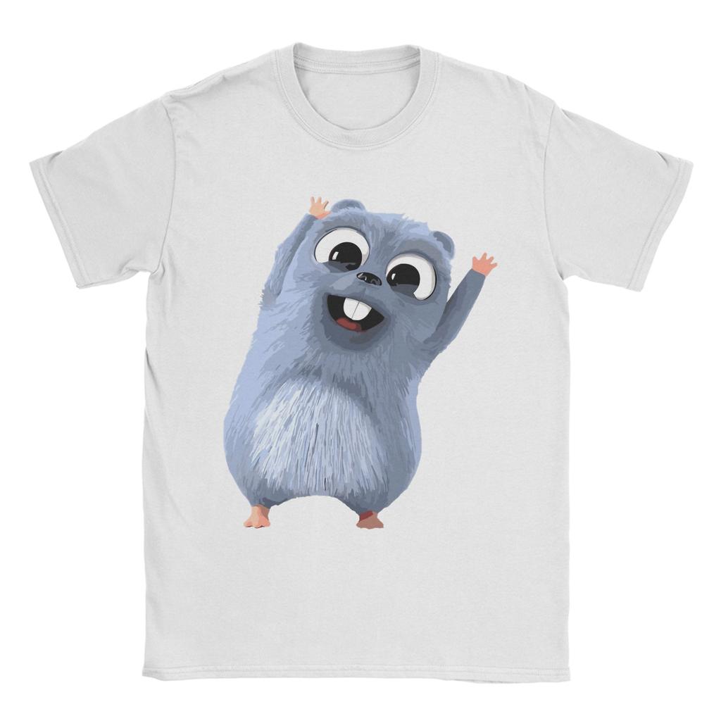 Grizzly and Lemmings Tshirt Men Cotton Tops Novelty Cartoon O-neck Short Sleeve