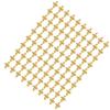 100pcs Bag Metal Bees 3D Nail Decoration Metal Stick Gold Silver Nail Decals Manicure Gold