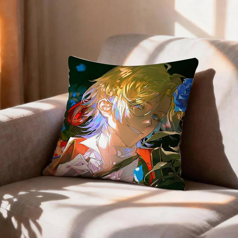 Blue Lock Anime MMichael KKaiser Pillow Case Pattern Printed Pillowcase For Living Room Sofa Cushion Cover