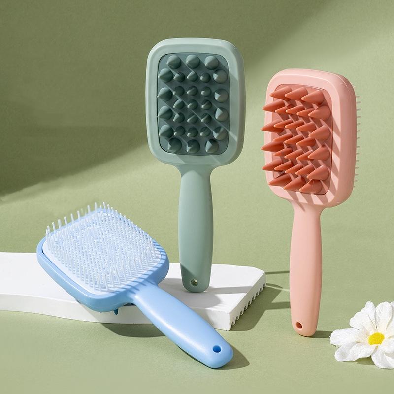 Double-sided Coarse And Fine Tooth Shampoo Brush Massage Comb Scalp Comb Men And Women Home Portable Wet And Dry Dual-use Handhe