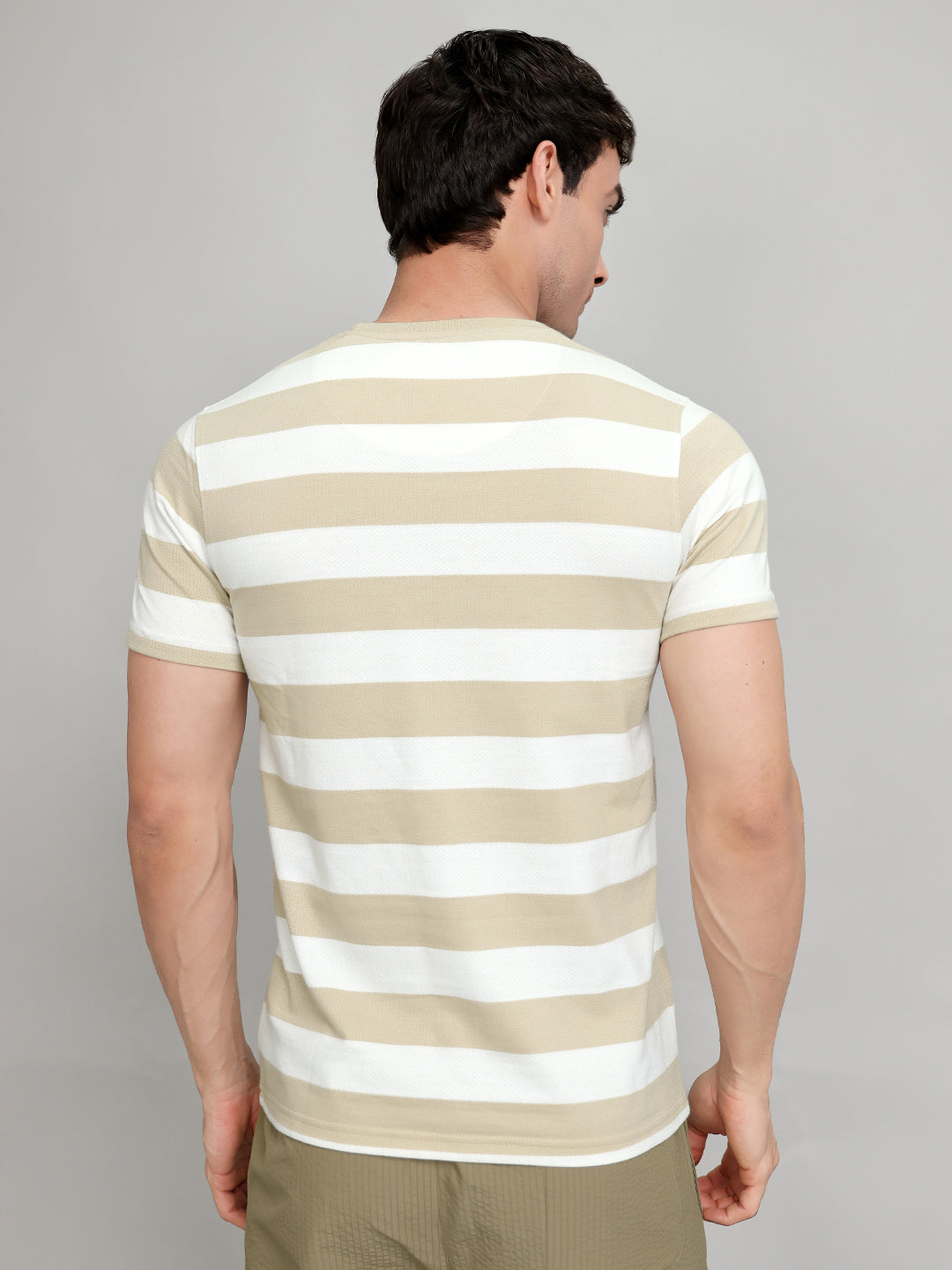 Monte Carlo Men Slim Fit Beige Tshirt M бежевый
