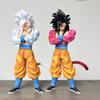 29cm Dragon Ball Anime Model White Hair Goku Standing Action Statue PVC Collection Super Saiyan Toy Decoration Gift