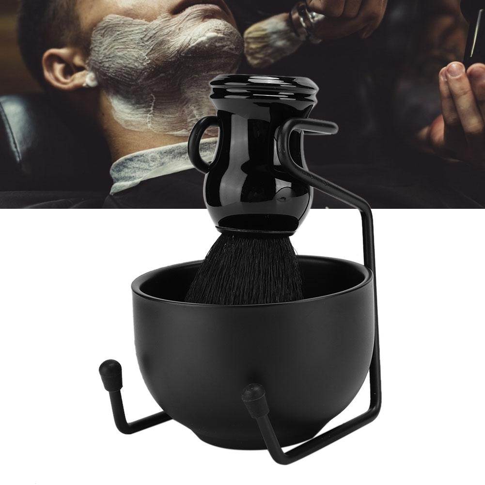 

3Pcs Set Professional Men Beard Shaving Tool Stand Holder Hair Brush Soap Bowl(3Pcs )