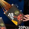 20pc Barbecue Packaging Bag Tin Paper Bag Aluminum Foil Insulation Disposable Takeaway Skewers Fried Skewers Oil Proof Packaging Bag