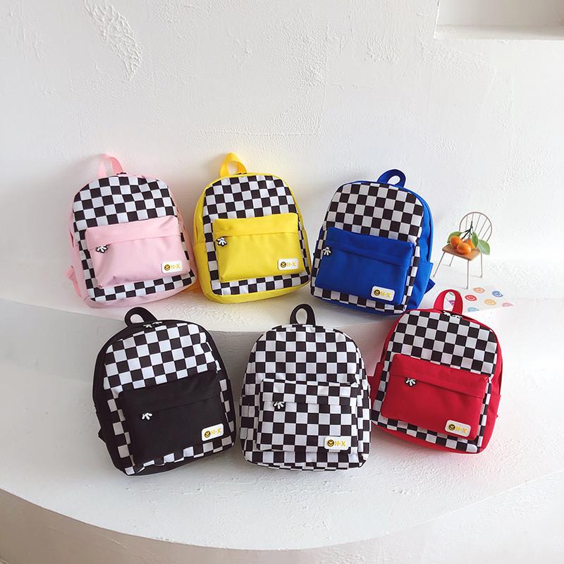 Adorable 2022 Trendy Plaid Children's Backpack For Kindergarten Boys And Girls