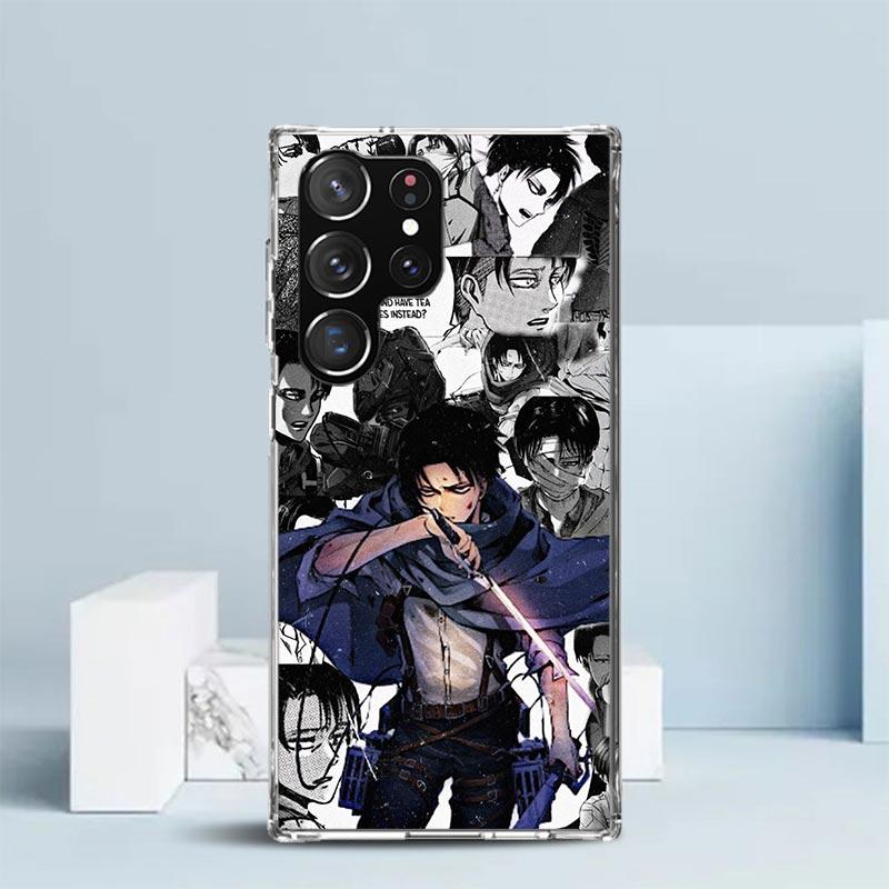 Attack Titan Anime Phone Case For Samsung Galaxy S24 S25 Edge S26 Ultra S22 S23 Plus S21 + S20 FE Soft TPU Back Cover Galaxy S22