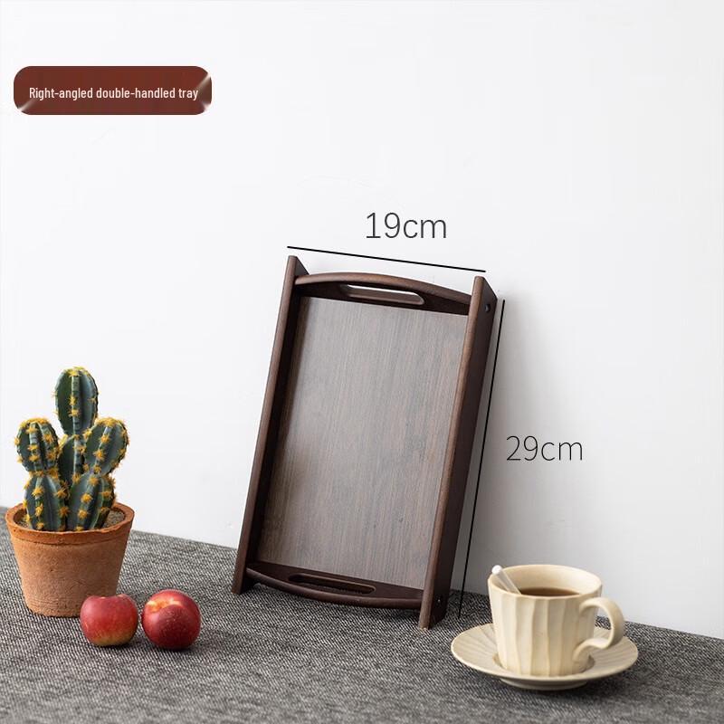 

Aiqiyi Selected WQ Walnut Wooden Double Handle Serving Tray 29*19cm